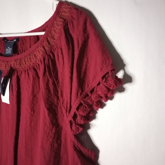 NWT Architect maroon top size XL - Picture 3 of 8